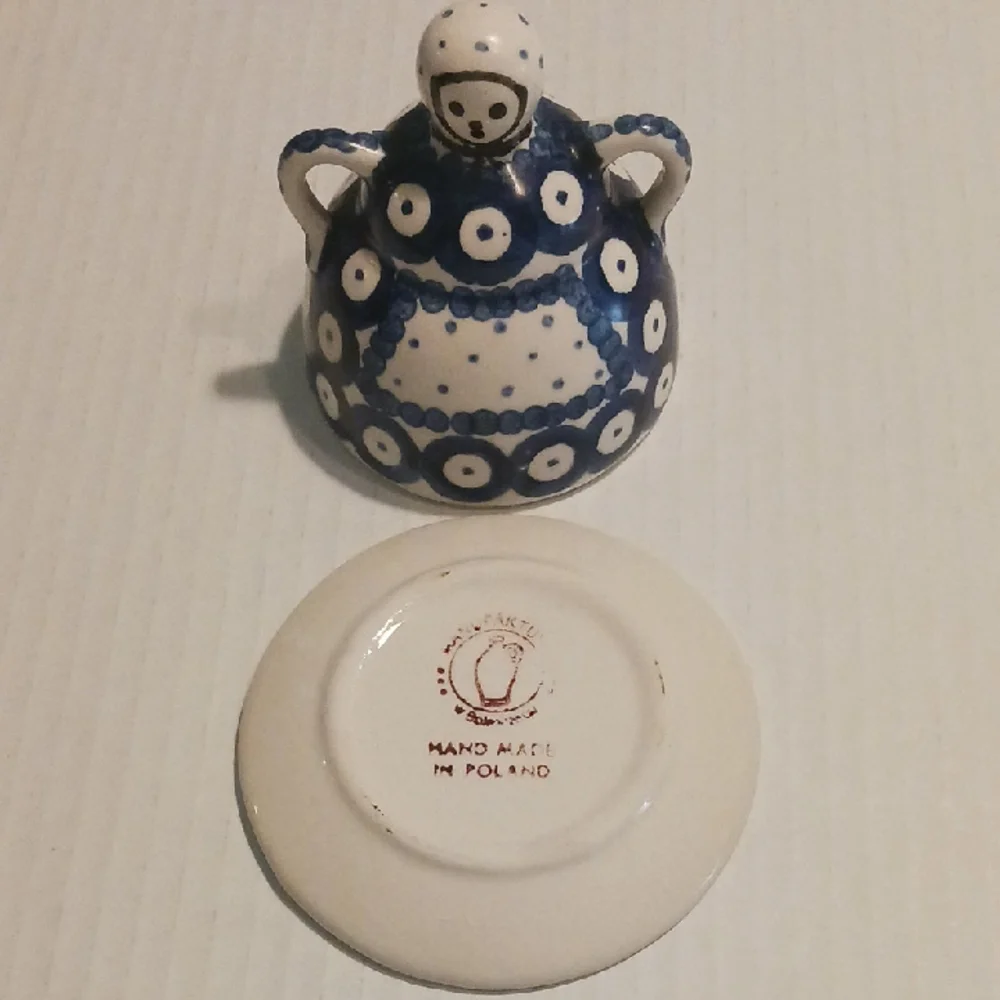 Polka Dot Blue and White Tea Set